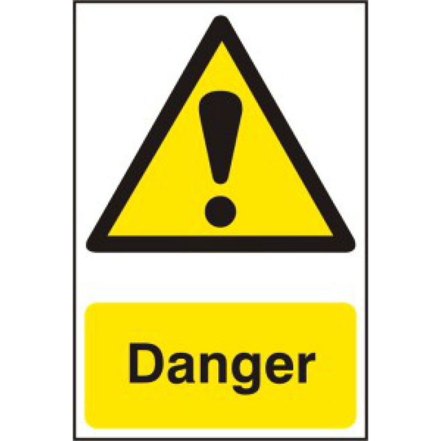 "Danger" PVC Sign 200mm x 300mm