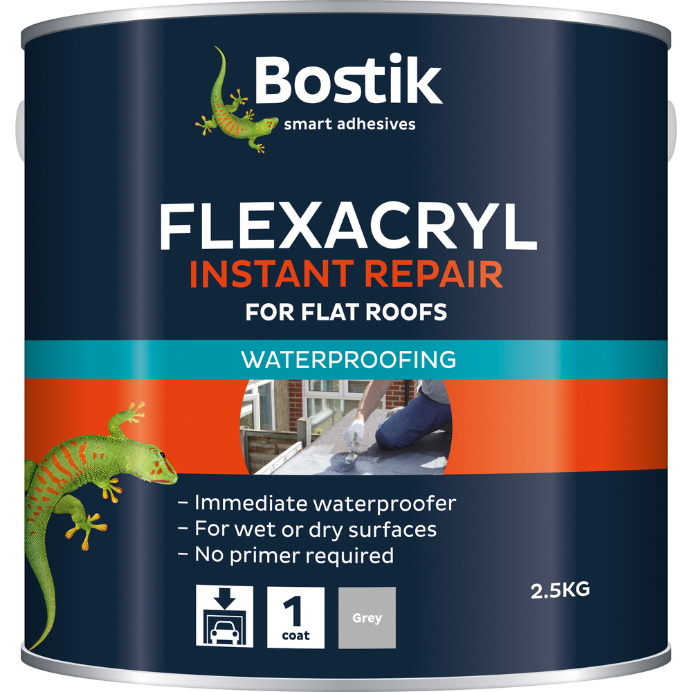 Cementone 2.5kg Flexacryl Instant Waterproof Acrylic Grey