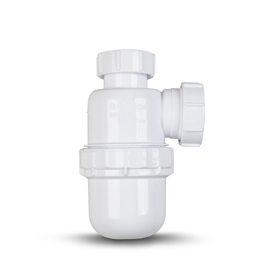 Polypipe WP45 75mm Seal Bottle Trap White 32mm