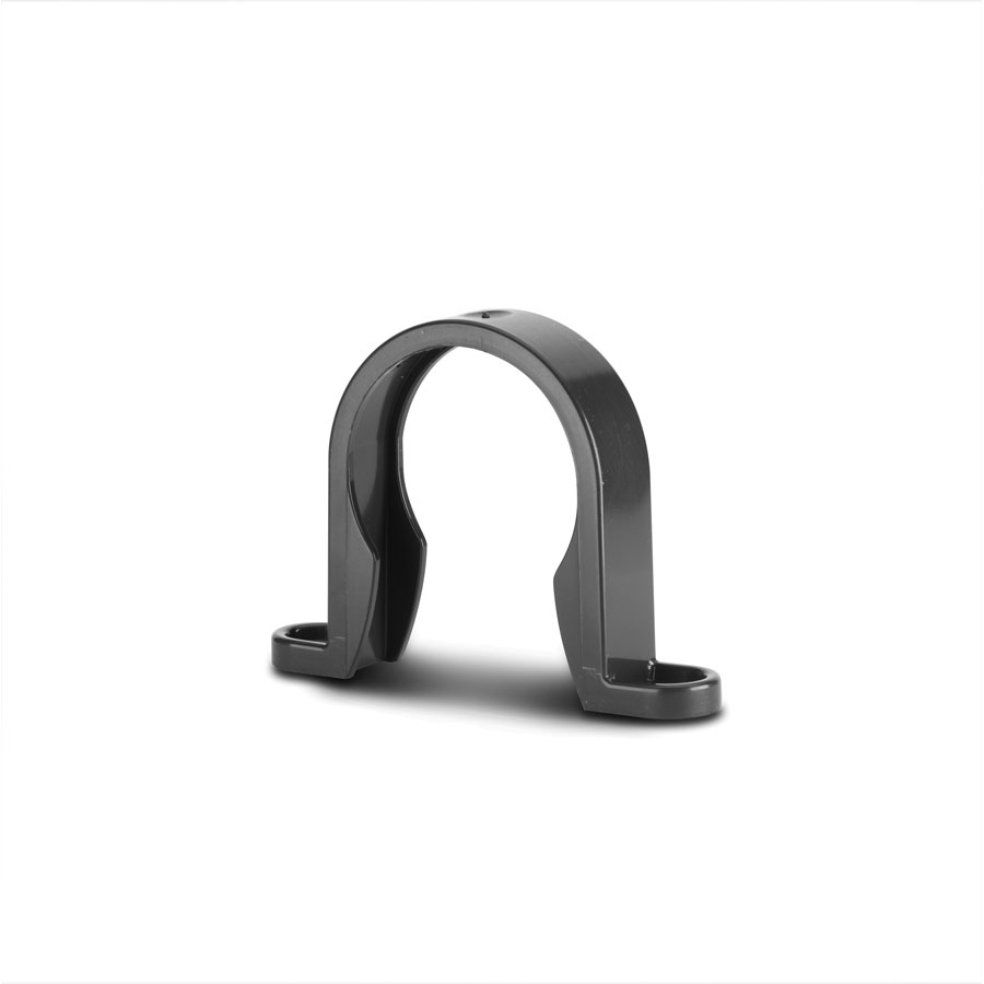 Polypipe WS33B Solvent Weld ABS Waste Pipe Clip Black 32mm Hevey Building Supplies