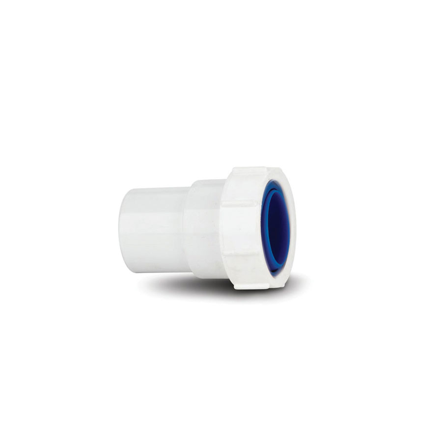 Polypipe WS68W Waste Connector To Solvent Socket ABS White 40mm